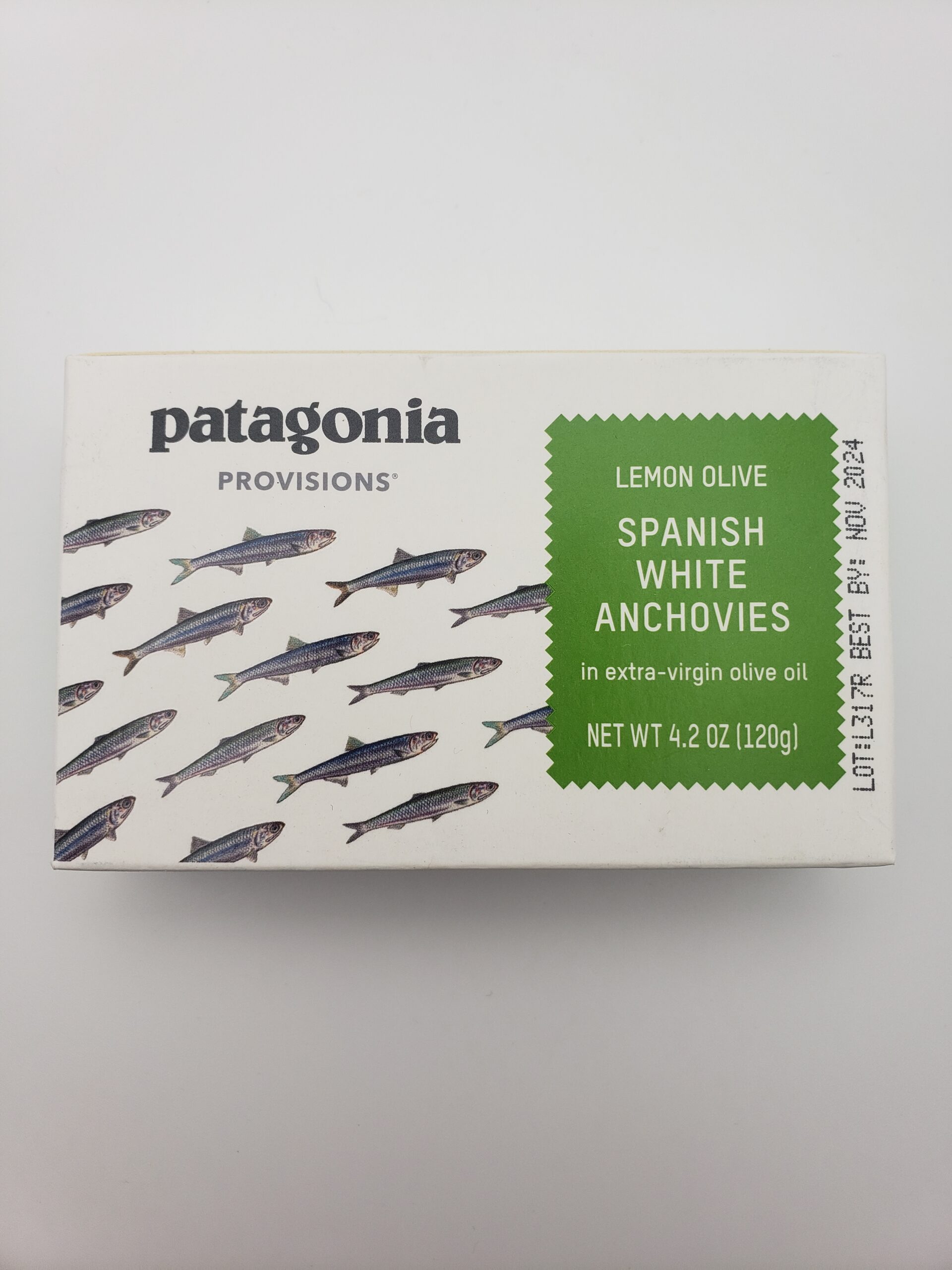 Image of Patagonia lemon olive anchovies